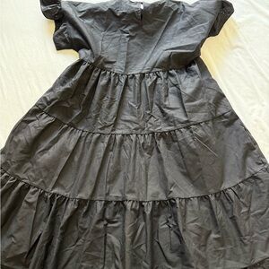 Prettylittlething - CottageCore Charming Black goth women dress